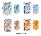 OBL10417363 - 解压益智掌上经典卡通恐龙造型游戏机（俄罗斯方块）2粒7号不包