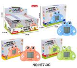 OBL10417382 - 解压益智掌上经典卡通青蛙造型游戏机（俄罗斯方块）2*AG13包12PCS在入一个展示盒