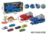 OBL10417674 - 吞食变形恐龙运输车
（配3只合金滑行车仔随机+一只软胶剑龙+草/蛋槽）