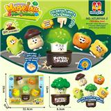 OBL10418217 - 果蔬类按压车
（一个花盆通用五个不同款主体）
西红柿+蘑菇+西兰花+玉米+彩椒
按压滑行车
按压车 卡通车按压滑行
压力车 按压萌趣车
DIY积木底座拆卸
（七彩渐变灯光版）
（产品采用UV工艺）