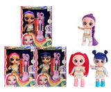 OBL10418914 - 卡通5D【摇头】 真眼珠14寸全搪胶猎魔娃娃功能带音乐主题曲带梳子镜子，大吉他主题套装 3款混装