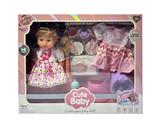 OBL10419374 - 14寸吹瓶喝水功能女娃娃
搪胶手脚