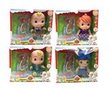 OBL10420366 - 14寸搪胶cocomelon超级宝贝带4首主题音乐和圣诞主题音乐4款不同主题人物混装带听诊器小医生器材配件