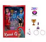 OBL10421704 - 11.5寸13关节实身带灯光音乐主题曲世界杯女明星足球带奖杯，奖牌，水杯，香蕉，运动提包，呼啦圈，健身缒，双人混装