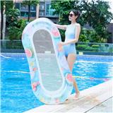 OBL10421916 - 160亮片靠背网布充气躺椅-西瓜