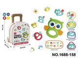 OBL10422923 - 9PCS婴儿安抚牙胶摇铃猫头鹰套装