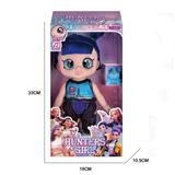 OBL10423017 - 13寸5关节摇头PVC搪胶5D眼睛娃娃胖童K-POP猎魔女团娃娃带灯光音乐带宠物