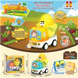 OBL10423163 - 果蔬类回力车
玉米回力滑行车
卡通车灯光音乐车
DIY积木底座拆卸
（产品采用UV工艺）
（七彩渐变灯光+音乐版）