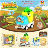OBL10423164 - 果蔬类回力车
茄子回力滑行车
卡通车灯光音乐车
DIY积木底座拆卸
（产品采用UV工艺）
（七彩渐变灯光+音乐版）