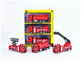 OBL10423363 - 1:32 回力合金消防车，3只/手提开窗盒