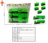 OBL10424654 - 4只回力货柜车油罐车环卫车