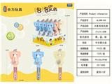 OBL10427828 - 大象泡泡风扇中文（12PCS整盒价格） 手压风扇手动风扇小风扇迷你泡泡棒卡通泡泡棒