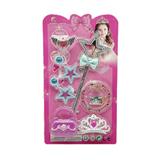 OBL10427900 - 高档PVC料配件电镀蝶结五星手杖饰品套多色随机