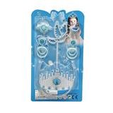 OBL10427904 - 高档PVC料配件杜鹃手杖+耳环+皇冠+饰品多色随机