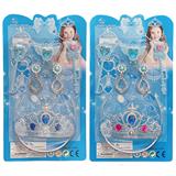 OBL10427921 - 高档PVC料配件新滴水皇冠+小饰品套装随机色