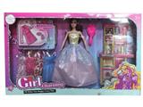 OBL10427974 - 高档11.5寸活手实身大婚纱芭比带橱柜吸塑配件和梳子配件