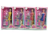 OBL10428009 - 高档11.5寸活手实身时装芭比带鞋子吸塑配件4款混装