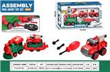 OBL10429747 - DIY拆装火车           (圣诞火车头+1火车斗+2消防车）