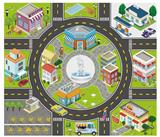 OBL10429857 - 中号城市地图
80*70CM
无纺布，
加厚耐压耐皱，
可做地毯