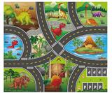 OBL10429858 - 中号恐龙世界地图
80*70CM
无纺布，
加厚耐压耐皱，
可做地毯