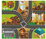 OBL10429860 - 中号工程地图
80*70CM
无纺布，
加厚耐压耐皱，
可做地毯