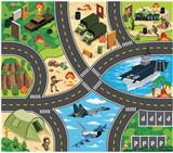 OBL10429863 - 中号野外地图
80*70CM
无纺布，
加厚耐压耐皱，
可做地毯