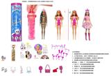 OBL10429964 - 浴盐球11.5寸实身芭比带5样不同的配件4款6PC