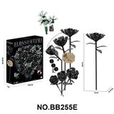 OBL10430018 - DIY拼装积木花  暗夜水晶花束-可旋转
（957PCS)