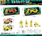 OBL10430694 - 大号惯性灯光跑车+维修工人+工具