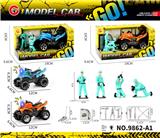 OBL10430702 - 灯光声音惯性沙滩摩托+维修工人+工具