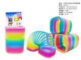 OBL10430714 - 大号正方形闪片色彩虹圈