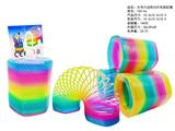 OBL10430715 - 大号六边形闪片色彩虹圈