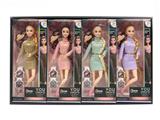 OBL10432187 - 11.5寸时尚芭比实身11关节套装多色混装 1展示盒8盒装