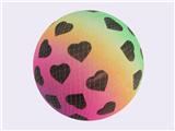 OBL10433478 - 9-INCH PEACH HEART RAINBOW BALL