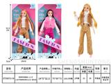 OBL10434144 - 新款时尚晚装 11.5寸11关节咖啡色芭比公主  配包包