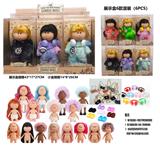OBL10435041 - 10寸高品质长5关节可动毛绒卡通连帽衫土豆娃娃MIA带仿真耳机、包包、鞋子（6款混装6PCS）