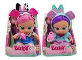 OBL10440087 - 豪华版第10代10寸搪胶带头发女孩版娃娃带四声音乐cry Babies-Tutti Fritti带流眼泪功能，带吸水奶瓶，带奶嘴  。毛绒带加暖功能。衣服2件套2款混装
