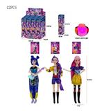OBL10441921 - 猎魔女团 K-POP 带七彩灯光音乐带卡片带吉他，帽子，话筒，耳机11寸13关节实身盲盒包装 12PCS