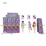 OBL10441924 - 猎魔女团 K-POP带吉他，帽子，话筒，耳机11寸13关节实身盲盒包装 12PCS