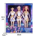 OBL10441943 - K-POP 猎魔女团真人版11.5寸12关节实身鲁米佐依米拉儿芭比带武器3人混装