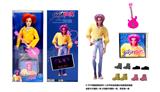 OBL10441974 - 1比1 K-POP 猎魔男团动画版  11.5寸11关节实身 Romane 浪漫 带金貂卡片一张 带项链   带吉他一条