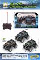 OBL10442556 - 1:43四通越野黑皮卡车
（橙/蓝/绿3色混装，不包电）