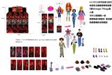 OBL10443262 - 高端11.5寸11关节实身带七彩灯光音乐主题曲怪奇物语第5季Stranger  Thing真人版芭比带金貂卡片一张带怪奇物语主题套件8款12PC混装