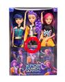 OBL10443278 - K-POP 猎魔女团真人版11.5寸12关节实身带七彩灯光主题曲Rumi鲁米打歌芭比3人混装，金貂卡片一张