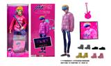 OBL10443279 - 1比1 K-POP 猎魔男团动画版  11.5寸11关节实身Baby saia宝宝沙加 带金貂卡片一张 带吉他一条