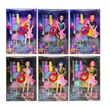 OBL10443295 - 第3代K-POP 猎魔 带灯光音乐11.5寸12关节实身猎魔女团，带吉他，带音乐器材套装
