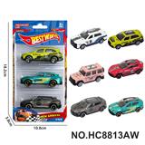 OBL10443501 - 6款1:64SUV,悍马合金车3只装