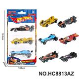 OBL10443504 - 6款1:64F1赛车合金车3只装