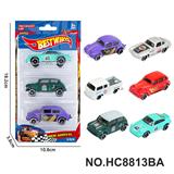 OBL10443505 - 6款1:64复古老爷车，皮卡合金车3只装