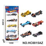 OBL10443513 - 6款1:64F1赛车合金车5只装